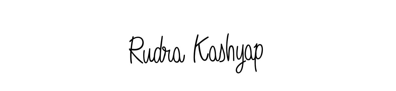 How to make Rudra Kashyap signature? Angelique-Rose-font-FFP is a professional autograph style. Create handwritten signature for Rudra Kashyap name. Rudra Kashyap signature style 5 images and pictures png