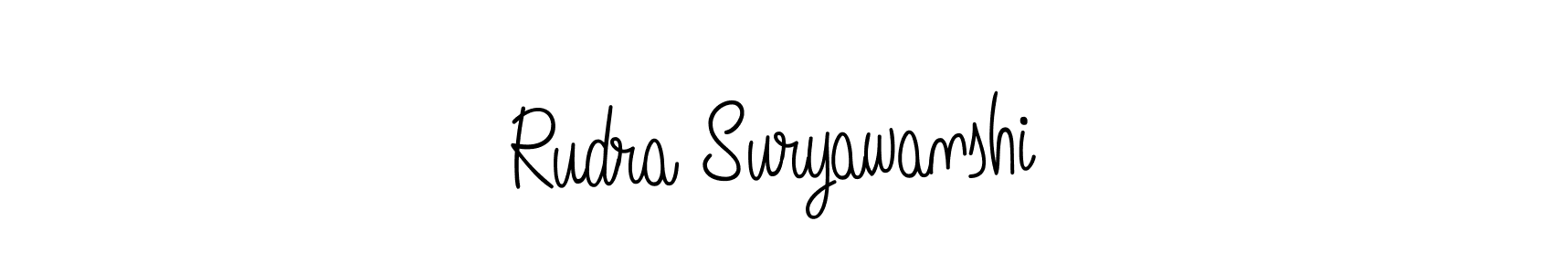 Also we have Rudra Suryawanshi name is the best signature style. Create professional handwritten signature collection using Angelique-Rose-font-FFP autograph style. Rudra Suryawanshi signature style 5 images and pictures png