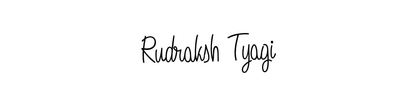 Similarly Angelique-Rose-font-FFP is the best handwritten signature design. Signature creator online .You can use it as an online autograph creator for name Rudraksh Tyagi. Rudraksh Tyagi signature style 5 images and pictures png