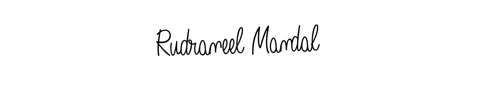 Design your own signature with our free online signature maker. With this signature software, you can create a handwritten (Angelique-Rose-font-FFP) signature for name Rudraneel Mandal. Rudraneel Mandal signature style 5 images and pictures png