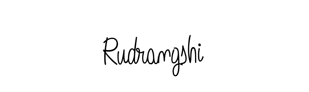 How to make Rudrangshi name signature. Use Angelique-Rose-font-FFP style for creating short signs online. This is the latest handwritten sign. Rudrangshi signature style 5 images and pictures png