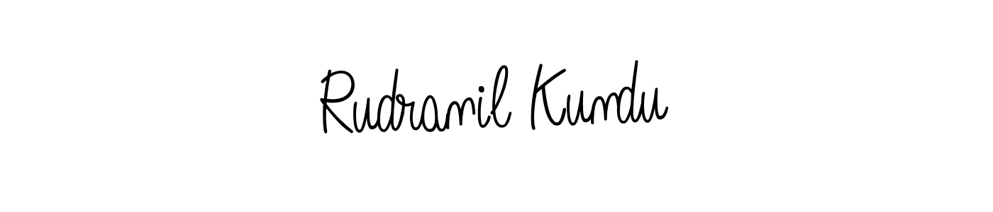 Design your own signature with our free online signature maker. With this signature software, you can create a handwritten (Angelique-Rose-font-FFP) signature for name Rudranil Kundu. Rudranil Kundu signature style 5 images and pictures png