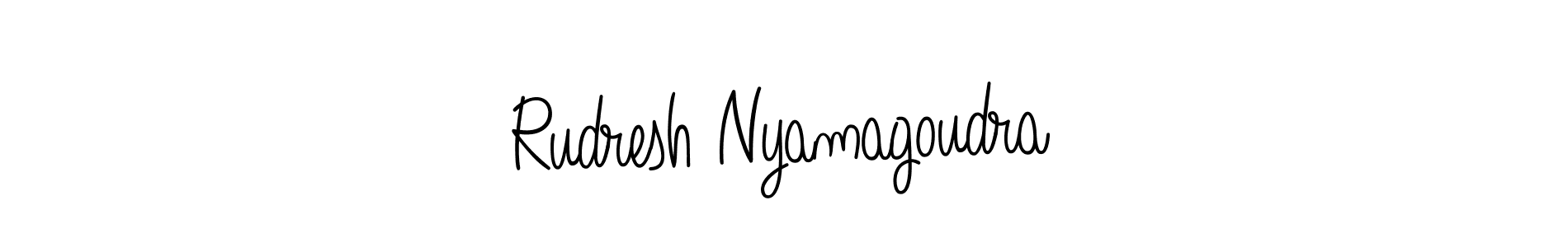 Make a short Rudresh Nyamagoudra signature style. Manage your documents anywhere anytime using Angelique-Rose-font-FFP. Create and add eSignatures, submit forms, share and send files easily. Rudresh Nyamagoudra signature style 5 images and pictures png