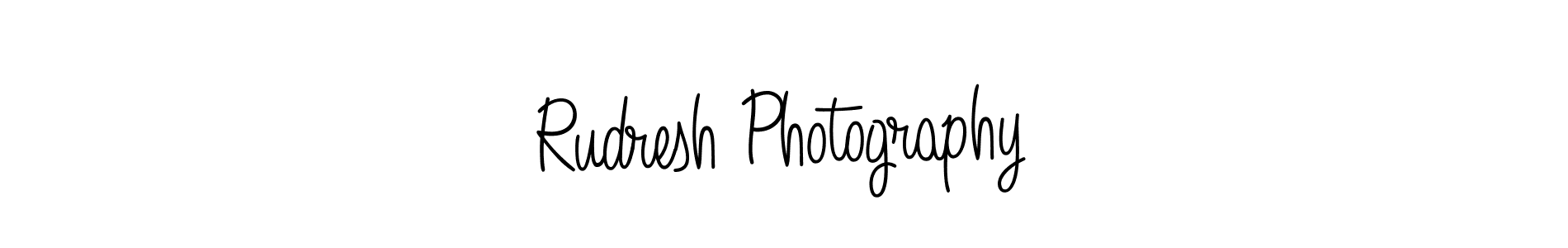 Rudresh Photography stylish signature style. Best Handwritten Sign (Angelique-Rose-font-FFP) for my name. Handwritten Signature Collection Ideas for my name Rudresh Photography. Rudresh Photography signature style 5 images and pictures png