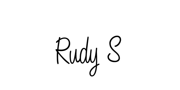 Design your own signature with our free online signature maker. With this signature software, you can create a handwritten (Angelique-Rose-font-FFP) signature for name Rudy S. Rudy S signature style 5 images and pictures png