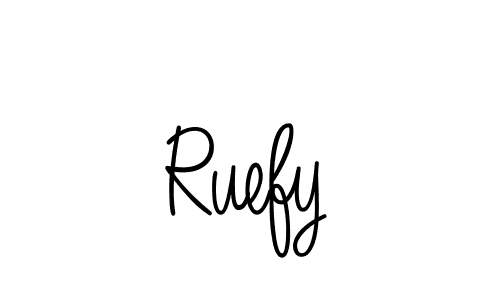 How to make Ruefy signature? Angelique-Rose-font-FFP is a professional autograph style. Create handwritten signature for Ruefy name. Ruefy signature style 5 images and pictures png