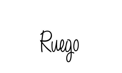 How to make Ruego name signature. Use Angelique-Rose-font-FFP style for creating short signs online. This is the latest handwritten sign. Ruego signature style 5 images and pictures png