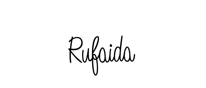 You should practise on your own different ways (Angelique-Rose-font-FFP) to write your name (Rufaida) in signature. don't let someone else do it for you. Rufaida signature style 5 images and pictures png