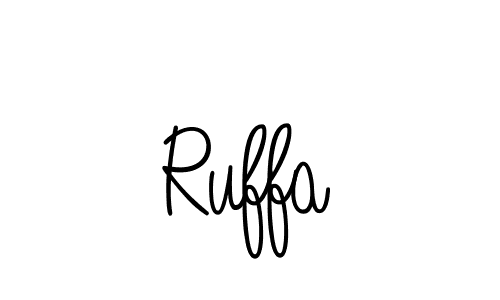 Create a beautiful signature design for name Ruffa. With this signature (Angelique-Rose-font-FFP) fonts, you can make a handwritten signature for free. Ruffa signature style 5 images and pictures png