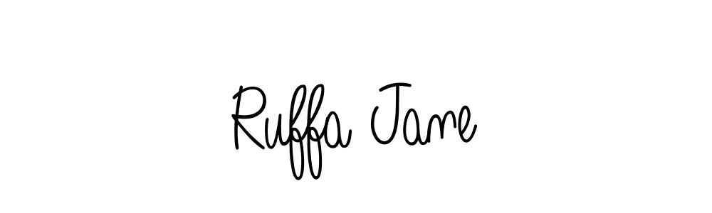 Make a beautiful signature design for name Ruffa Jane. With this signature (Angelique-Rose-font-FFP) style, you can create a handwritten signature for free. Ruffa Jane signature style 5 images and pictures png