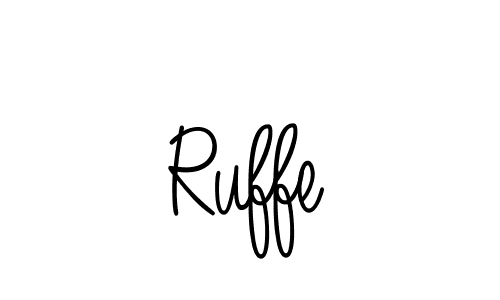 You should practise on your own different ways (Angelique-Rose-font-FFP) to write your name (Ruffe) in signature. don't let someone else do it for you. Ruffe signature style 5 images and pictures png