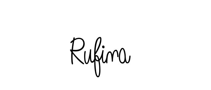 Rufina  stylish signature style. Best Handwritten Sign (Angelique-Rose-font-FFP) for my name. Handwritten Signature Collection Ideas for my name Rufina . Rufina  signature style 5 images and pictures png