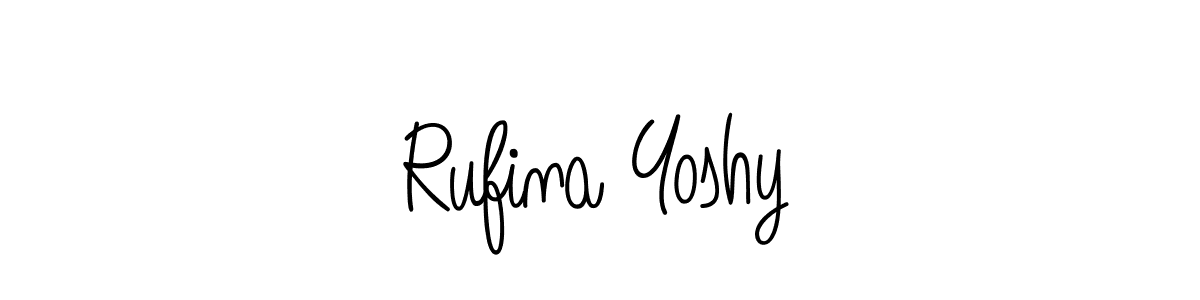Once you've used our free online signature maker to create your best signature Angelique-Rose-font-FFP style, it's time to enjoy all of the benefits that Rufina Yoshy name signing documents. Rufina Yoshy signature style 5 images and pictures png