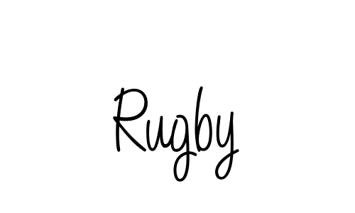 How to make Rugby signature? Angelique-Rose-font-FFP is a professional autograph style. Create handwritten signature for Rugby name. Rugby signature style 5 images and pictures png