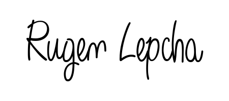 Explore multiple handwriting variations for Rugen Lepcha including this stunning Angelique-Rose-font-FFP design. Free to use across all platforms. Rugen Lepcha signature style 5 images and pictures png