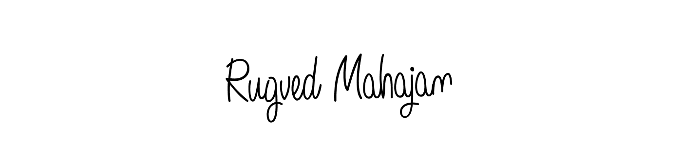 Rugved Mahajan stylish signature style. Best Handwritten Sign (Angelique-Rose-font-FFP) for my name. Handwritten Signature Collection Ideas for my name Rugved Mahajan. Rugved Mahajan signature style 5 images and pictures png