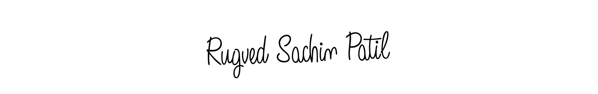 How to make Rugved Sachin Patil name signature. Use Angelique-Rose-font-FFP style for creating short signs online. This is the latest handwritten sign. Rugved Sachin Patil signature style 5 images and pictures png