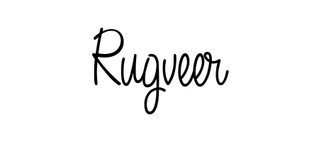 A stylish, flowing autograph style designed for name Rugveer using Angelique-Rose-font-FFP typography. Perfect for digital creative projects. Rugveer signature style 5 images and pictures png