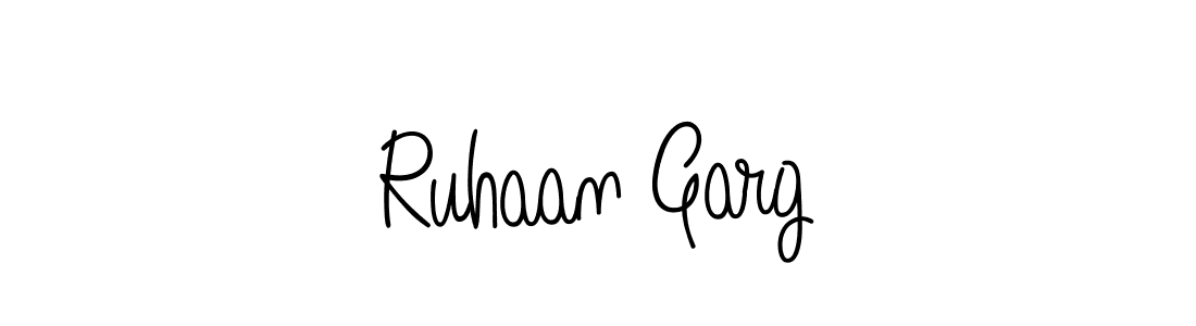 Ruhaan Garg stylish signature style. Best Handwritten Sign (Angelique-Rose-font-FFP) for my name. Handwritten Signature Collection Ideas for my name Ruhaan Garg. Ruhaan Garg signature style 5 images and pictures png