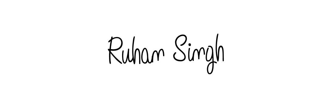 Make a beautiful signature design for name Ruhan Singh. With this signature (Angelique-Rose-font-FFP) style, you can create a handwritten signature for free. Ruhan Singh signature style 5 images and pictures png