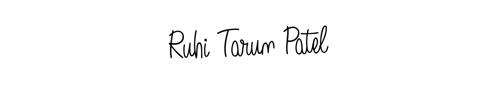 Make a beautiful signature design for name Ruhi Tarun Patel. Use this online signature maker to create a handwritten signature for free. Ruhi Tarun Patel signature style 5 images and pictures png