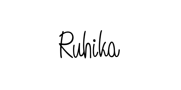 Make a beautiful signature design for name Ruhika. Use this online signature maker to create a handwritten signature for free. Ruhika signature style 5 images and pictures png