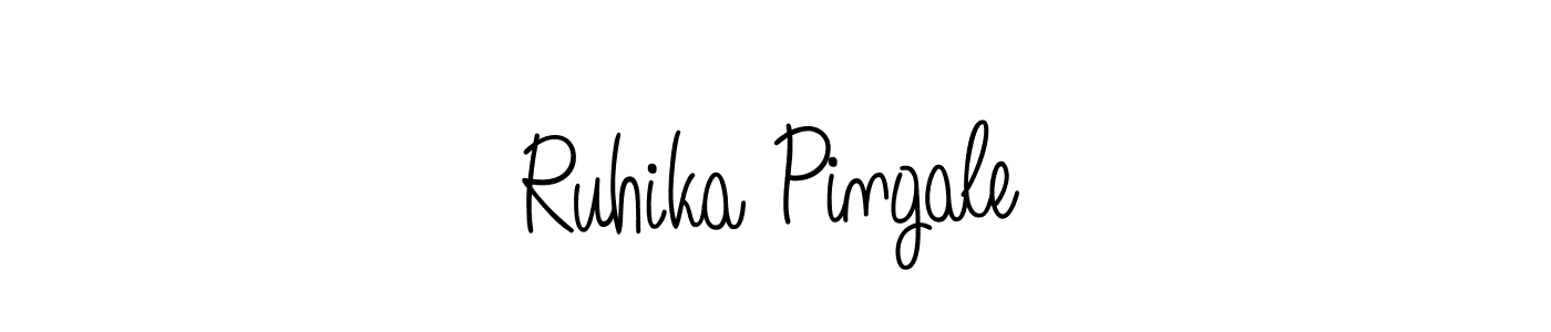 Check out images of Autograph of Ruhika Pingale name. Actor Ruhika Pingale Signature Style. Angelique-Rose-font-FFP is a professional sign style online. Ruhika Pingale signature style 5 images and pictures png