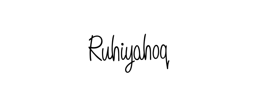 Angelique-Rose-font-FFP is a professional signature style that is perfect for those who want to add a touch of class to their signature. It is also a great choice for those who want to make their signature more unique. Get Ruhiyahoq name to fancy signature for free. Ruhiyahoq signature style 5 images and pictures png
