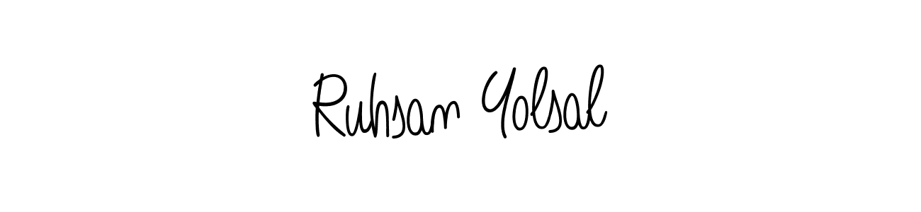 Also You can easily find your signature by using the search form. We will create Ruhsan Yolsal name handwritten signature images for you free of cost using Angelique-Rose-font-FFP sign style. Ruhsan Yolsal signature style 5 images and pictures png