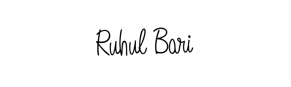 How to Draw Ruhul Bari signature style? Angelique-Rose-font-FFP is a latest design signature styles for name Ruhul Bari. Ruhul Bari signature style 5 images and pictures png