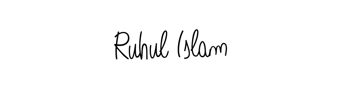 Make a beautiful signature design for name Ruhul Islam. With this signature (Angelique-Rose-font-FFP) style, you can create a handwritten signature for free. Ruhul Islam signature style 5 images and pictures png