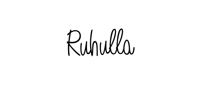 Angelique-Rose-font-FFP is a professional signature style that is perfect for those who want to add a touch of class to their signature. It is also a great choice for those who want to make their signature more unique. Get Ruhulla name to fancy signature for free. Ruhulla signature style 5 images and pictures png