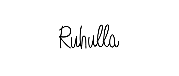 Angelique-Rose-font-FFP is a professional signature style that is perfect for those who want to add a touch of class to their signature. It is also a great choice for those who want to make their signature more unique. Get Ruhulla name to fancy signature for free. Ruhulla signature style 5 images and pictures png