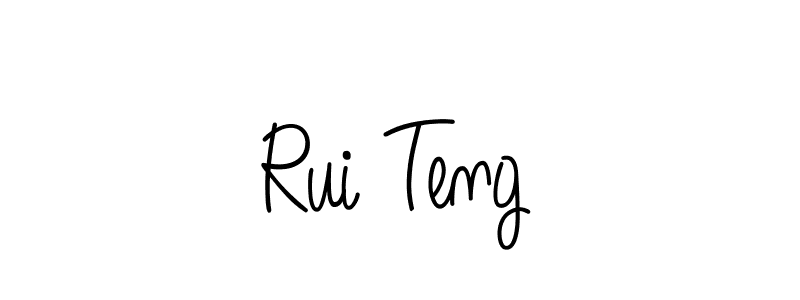 You should practise on your own different ways (Angelique-Rose-font-FFP) to write your name (Rui Teng) in signature. don't let someone else do it for you. Rui Teng signature style 5 images and pictures png