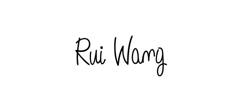 Create a beautiful signature design for name Rui Wang. With this signature (Angelique-Rose-font-FFP) fonts, you can make a handwritten signature for free. Rui Wang signature style 5 images and pictures png