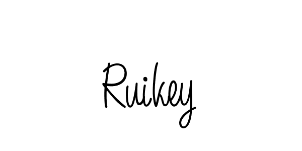 How to make Ruikey signature? Angelique-Rose-font-FFP is a professional autograph style. Create handwritten signature for Ruikey name. Ruikey signature style 5 images and pictures png