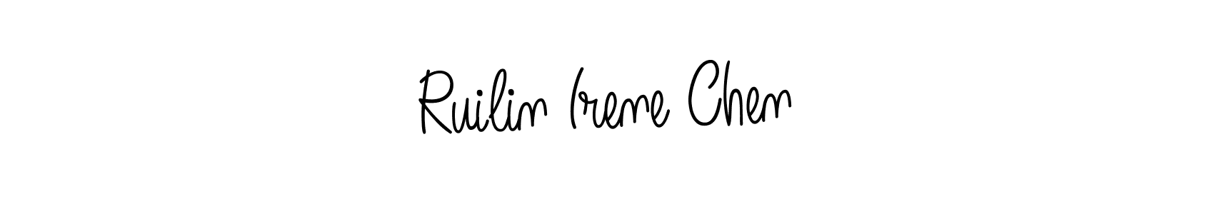 How to make Ruilin Irene Chen signature? Angelique-Rose-font-FFP is a professional autograph style. Create handwritten signature for Ruilin Irene Chen name. Ruilin Irene Chen signature style 5 images and pictures png