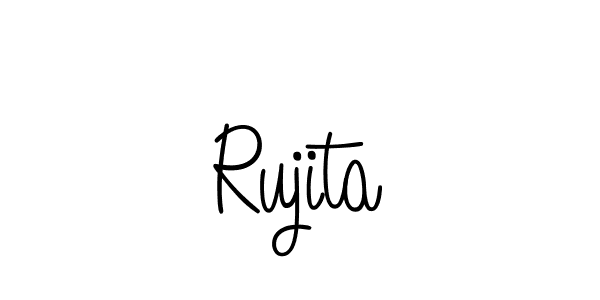 Also we have Rujita name is the best signature style. Create professional handwritten signature collection using Angelique-Rose-font-FFP autograph style. Rujita signature style 5 images and pictures png