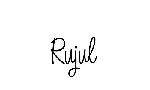 Also You can easily find your signature by using the search form. We will create Rujul name handwritten signature images for you free of cost using Angelique-Rose-font-FFP sign style. Rujul signature style 5 images and pictures png