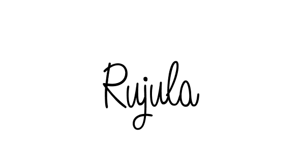 Rujula stylish signature style. Best Handwritten Sign (Angelique-Rose-font-FFP) for my name. Handwritten Signature Collection Ideas for my name Rujula. Rujula signature style 5 images and pictures png