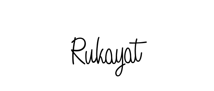 Angelique-Rose-font-FFP is a professional signature style that is perfect for those who want to add a touch of class to their signature. It is also a great choice for those who want to make their signature more unique. Get Rukayat name to fancy signature for free. Rukayat signature style 5 images and pictures png