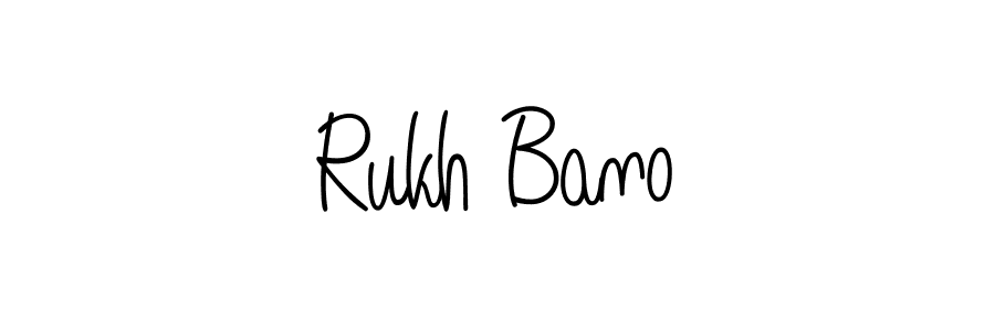 Rukh Bano stylish signature style. Best Handwritten Sign (Angelique-Rose-font-FFP) for my name. Handwritten Signature Collection Ideas for my name Rukh Bano. Rukh Bano signature style 5 images and pictures png