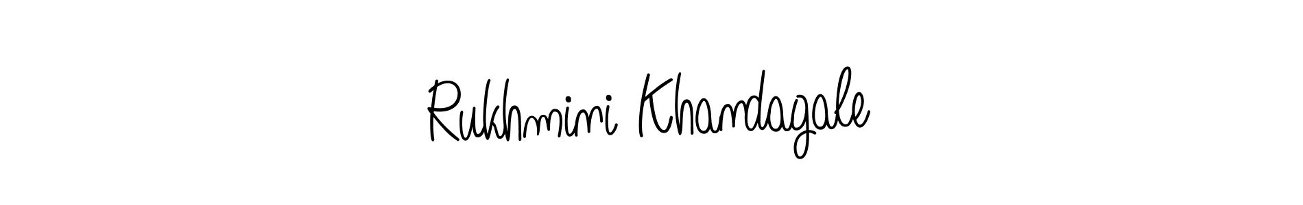 Also we have Rukhmini Khandagale name is the best signature style. Create professional handwritten signature collection using Angelique-Rose-font-FFP autograph style. Rukhmini Khandagale signature style 5 images and pictures png