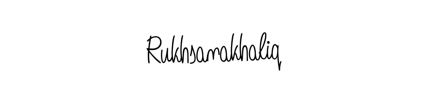 Make a beautiful signature design for name Rukhsanakhaliq. Use this online signature maker to create a handwritten signature for free. Rukhsanakhaliq signature style 5 images and pictures png