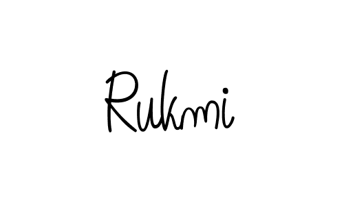 Create a beautiful signature design for name Rukmi. With this signature (Angelique-Rose-font-FFP) fonts, you can make a handwritten signature for free. Rukmi signature style 5 images and pictures png