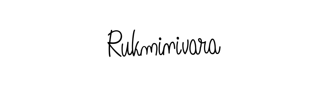 How to make Rukminivara name signature. Use Angelique-Rose-font-FFP style for creating short signs online. This is the latest handwritten sign. Rukminivara signature style 5 images and pictures png