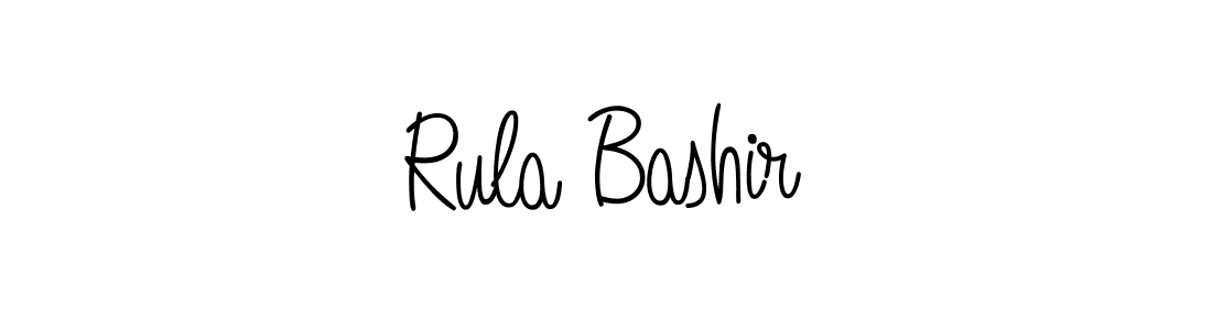How to Draw Rula Bashir signature style? Angelique-Rose-font-FFP is a latest design signature styles for name Rula Bashir. Rula Bashir signature style 5 images and pictures png