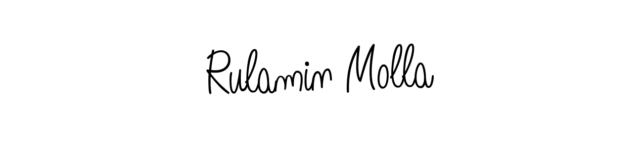 How to make Rulamin Molla signature? Angelique-Rose-font-FFP is a professional autograph style. Create handwritten signature for Rulamin Molla name. Rulamin Molla signature style 5 images and pictures png