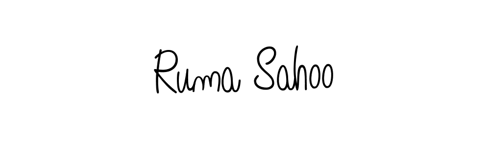 Design your own signature with our free online signature maker. With this signature software, you can create a handwritten (Angelique-Rose-font-FFP) signature for name Ruma Sahoo. Ruma Sahoo signature style 5 images and pictures png