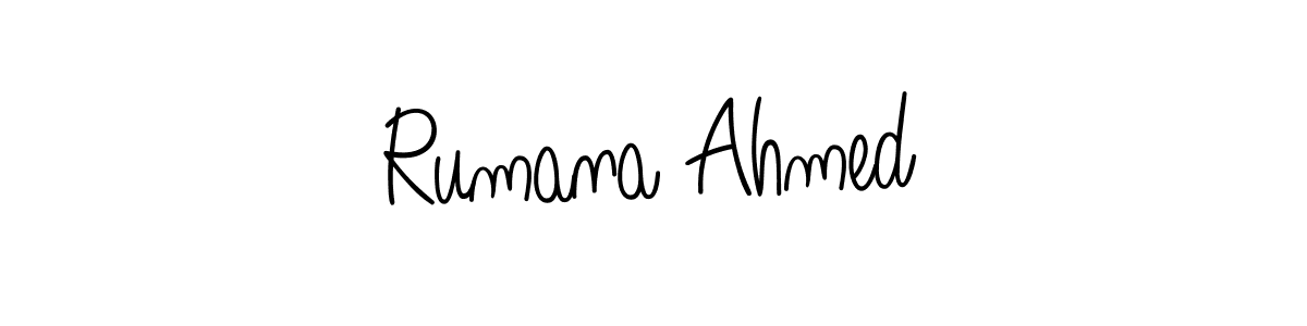 Similarly Angelique-Rose-font-FFP is the best handwritten signature design. Signature creator online .You can use it as an online autograph creator for name Rumana Ahmed. Rumana Ahmed signature style 5 images and pictures png